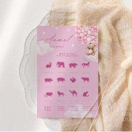 ピンクバルーンテディベア動物妊娠ゲーム