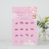 ピンクバルーンテディベア動物妊娠ゲーム (スタンド正面)