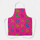 ピンクバルーンドッグズエプロン エプロン (正面)