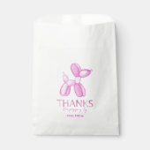 ピンクバルーンドッグ誕生日バッグ フェイバーバッグ (正面)