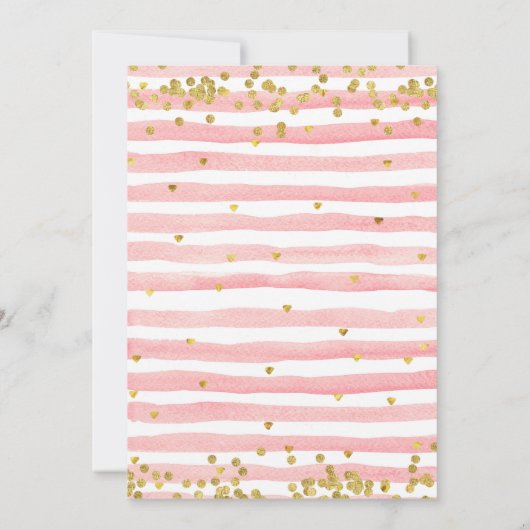 ピンクバルーンドライブバイバレンタイン誕生日 招待状 (裏面)