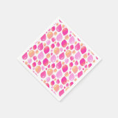 ピンクバルーンパターン赤ちゃん女の子の赤ちゃんシャワー スタンダードカクテルナプキン (角)