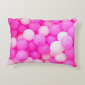 ピンクバルーンフェスティバル背景デザイン。 アクセントクッション (裏面)
