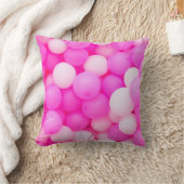 ピンクバルーンフェスティバル背景デザイン。 クッション (ブランケット)