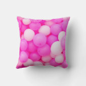 ピンクバルーンフェスティバル背景デザイン。 クッション (裏面)