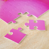 ピンクバルーンフェスティバル背景デザイン。 ジグソーパズル (側面)