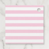 ピンクバルーンベアハートベビーシャワー フェイバータグ (裏面)