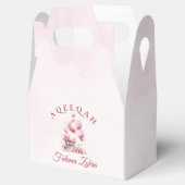 ピンクバルーンベビーカー女の子ムスリムAqiqah フェイバーボックス (オープン)