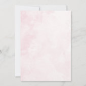 ピンクバルーンベビーカー女の子ムスリムAqiqah 招待状 (裏面)