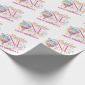 ピンクバルーンベビー包装紙 ラッピングペーパー (角)