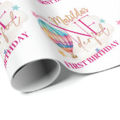 ピンクバルーンベビー包装紙 ラッピングペーパー (ロールコーナー)