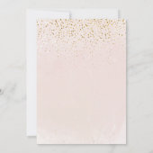 ピンクバルーンボホフローラパンパスベビーガールシャワー 招待状 (裏面)