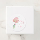 ピンクバルーンポップ・アートのガールベビーシャワー準備 フェイバータグ (インサイチュ)