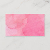 ピンクバルーンママベビーゾウおむつラッフルカード エンクロージャーカード (裏面)