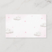 ピンクバルーン付きテディベア予約リクエスト エンクロージャーカード (裏面)