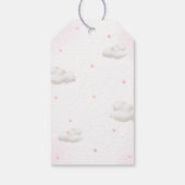 ピンクバルーン付きテディベア赤ちゃんシャワー ギフトタグ (裏面)