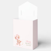 ピンクバルーン付きテディベア赤ちゃんシャワー フェイバーボックス (オープン)