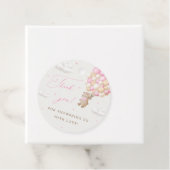 ピンクバルーン付きテディベア フェイバータグ (インサイチュ)