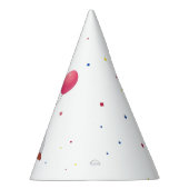 ピンクバルーン付ペンギン パーティーハット (右)