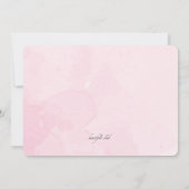 ピンクバルーン写真招待状 招待状 (裏面)