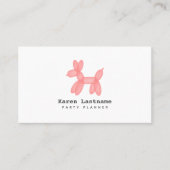 ピンクバルーン動物パーティーイベントプランナー 名刺 (正面)