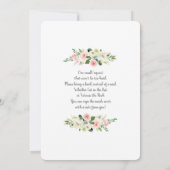 ピンクバルーン双子の赤ちゃんシャワー女の子 招待状 (裏面)