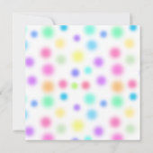 ピンクバルーン女の子7th誕生日パーティー 招待状 (裏面)