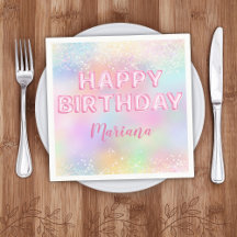 ピンクバルーン虹ガール誕生日パーティー