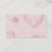 ピンクバルーン赤ちゃんシャワーおむつラッフルチケット エンクロージャーカード (裏面)