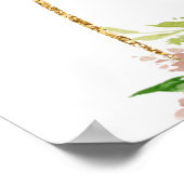 ピンクバルーン赤ちゃんシャワー女の子のサイン ポスター