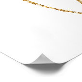 ピンクバルーン赤ちゃんシャワー女の子のサイン ポスター (角)