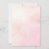 ピンクバルーン赤ちゃんシャワー招待状 招待状 (裏面)