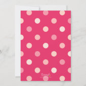 ピンクバルーン赤ちゃんシャワー招待状 招待状 (裏面)