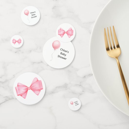 ピンクバルーン赤ちゃんシャワー コンフェッティ (グループ)