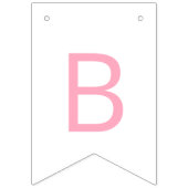 ピンクバルーン赤ちゃんシャワー バンティングフラッグ (第3の旗)