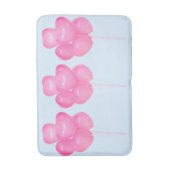 ピンクバルーン風呂マット バスマット (正面縦)