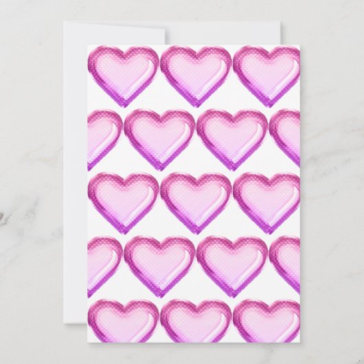 ピンクバルーン1st誕生日パーティの招待状 招待状 (裏面)