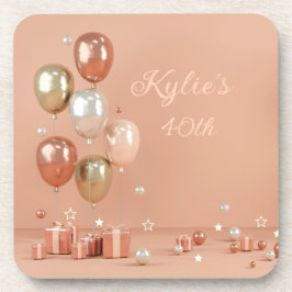 ピンクバルーン40日 コースター
