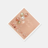 ピンクバルーン40日 スタンダードカクテルナプキン (角)