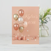 ピンクバルーン40日 招待状 (スタンド正面)