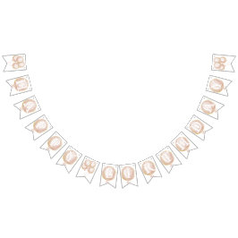 ピンクバルーン&スターズ第1ハッピーバースデーバナー バンティングフラッグ