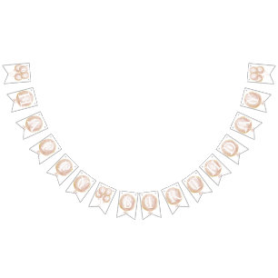 ピンクバルーン&スターズ第1ハッピーバースデーバナー バンティングフラッグ