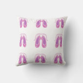 ピンクバレエのスリッパ クッション (裏面)