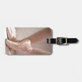 ピンクバレエのスリッパ ラゲッジタグ
