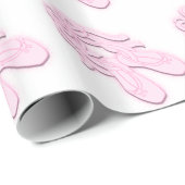 ピンクバレエのスリッパ ラッピングペーパー (ロールコーナー)