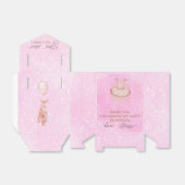 ピンクバレエの誕生日感謝していあなた フェイバーボックス (折り畳みなし)