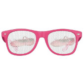 ピンクバレエシューズダンスリサイタルパーティーシェード レトロサングラス (正面)