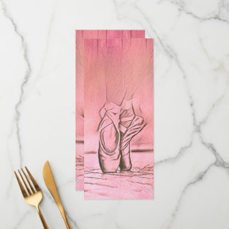 ピンクバレエシューズバレリーナ メニュー