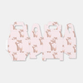 ピンクバレエスリッパーズバレリーナバラ金ゴールドパーティー フェイバーボックス (折り畳みなし)