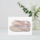 ピンクバレエスリッパ022111 ポストカード (スタンド正面)